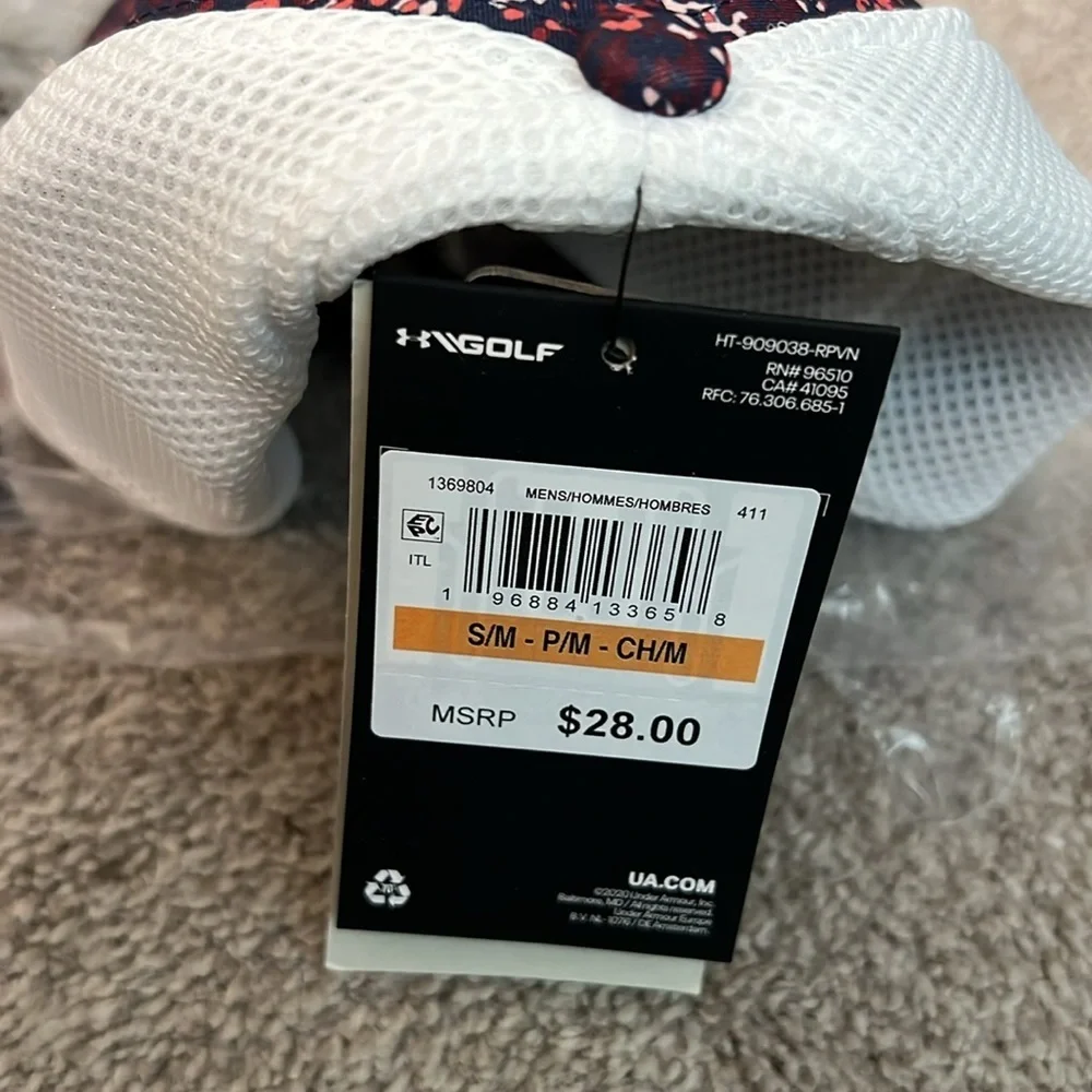 Women’s golf under armor cap hat, new S/M